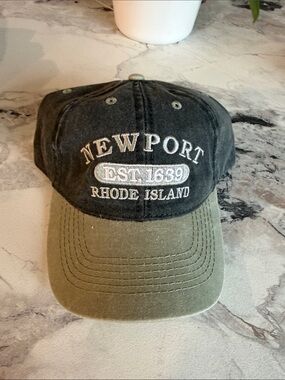 Newport Rhode Island EST. 1639 Embroidered Two-Tone Baseball Cap